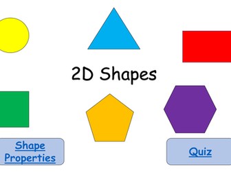 Properties and quiz of 2D shapes