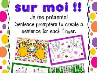 10 Phrases Sur Moi! Je me présente! Activité pour la rentrée