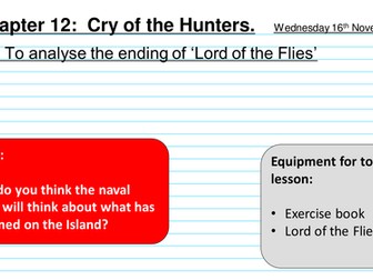 Chapter 12 - Lord of the Flies LOTF Cry of the Hunters