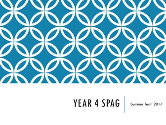 Year 4 SPAG Starters
