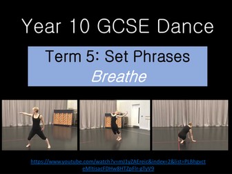 NEW GCSE Dance - Set Phrase 'Breathe'