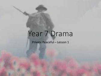 KS3 Drama Scheme of Work - Private Peaceful