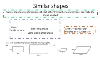 Teach in 20 Similar shapes