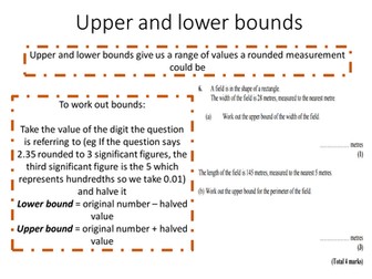 Teach in 20 Upper and lower bounds
