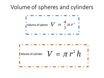 Teach in 20 Volume of spheres and cylinders