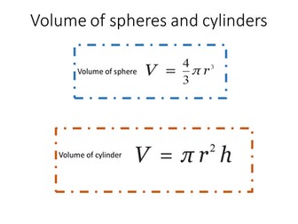 Teach in 20 Volume of spheres and cylinders