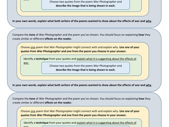 GCSE Comparative Poetry - Power and Conflict