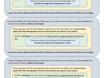 GCSE Comparative Poetry - Power and Conflict