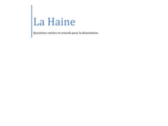 La Haine: questions et réponses sur les thèmes principaux