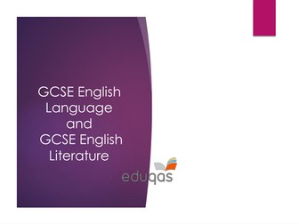 Y11 Parents' assembly to introduce the English Language and English Literature GCSE for EDUQAS