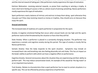 Level 2 Btec in Sport power points and assignment booklets