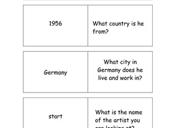 lesson resources on Artist Thomas Grunfeld