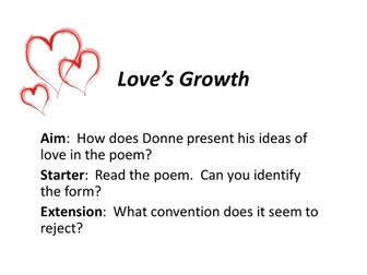 Love's Growth - John Donne