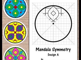 Math Art – Rotational Symmetry – Mandala Patterns