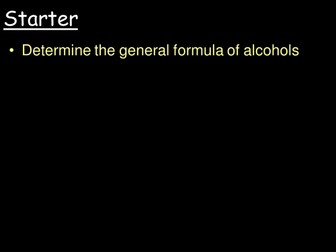 Nomenclature and isomerism of alcohols