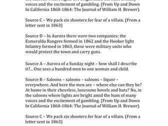 American West - Lawlessness.