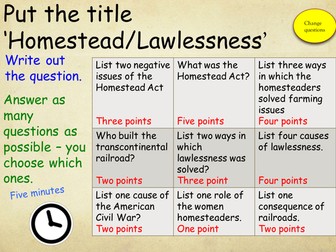 American West - Wild West/Lawlessness.