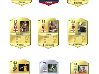 Components of fitness Ultimate team cards
