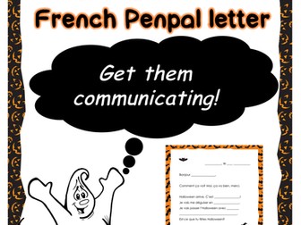 Halloween - French Pen Pal Letter