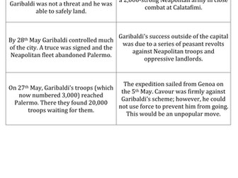 Unification of Italy, 1830-1870: Garibaldi's Expedition to Sicily