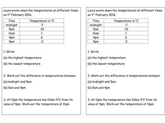 Temperature homework questions