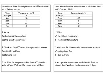 Temperature homework questions