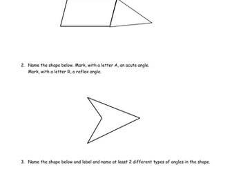 Identifying angles and parallel lines