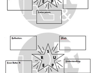 Reflect and Review Superstar: Marking Feedback Sheet