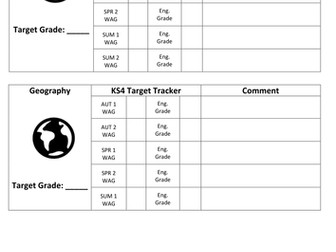 Geography Student Assessment Tracker