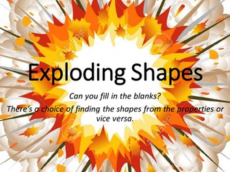 Exploding Shapes