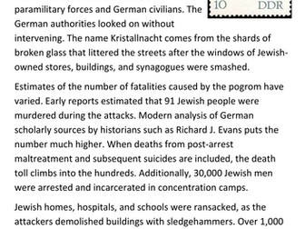 Kristallnacht Handout