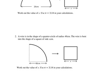 Perimeter, area and volume worksheets | Teaching Resources