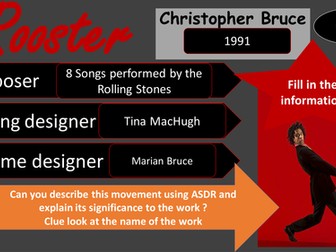 AQA A Level Dance - Lesson 1 an introduction to the set work  Rooster