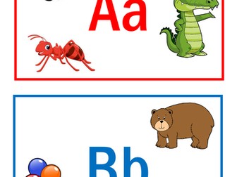 Alphabet flashcards