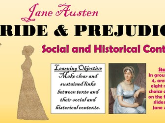 Pride and Prejudice - Social and Historical Context!