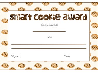 Smart cookie award