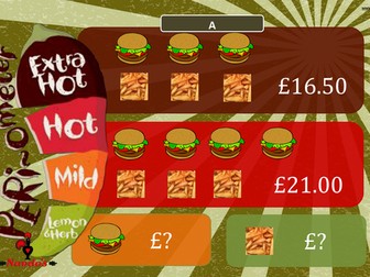 Simultaneous Equations - Nandos