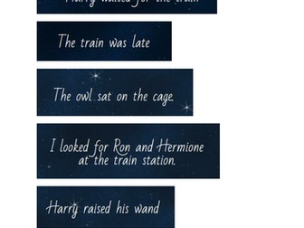 Harry Potter sentence type card match
