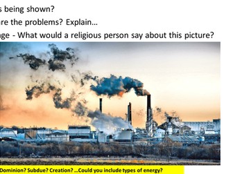 Lesson pollution - Religious Studies spec A AQA