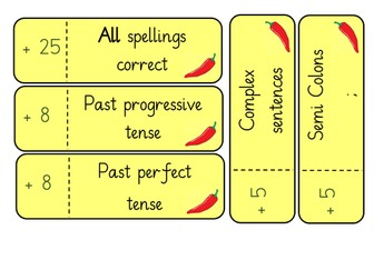 English Y6 writing feature team point prompts