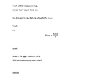 Dodgy Data - Calculate and Using Averages