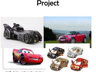 Design, create and evaluate a moving vehicle booklet KS1