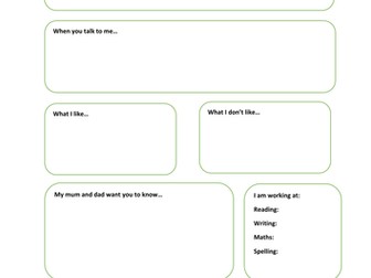 Learner Profile template (primary)