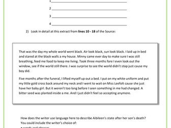 Two AQA Language Paper 1 Practise Papers