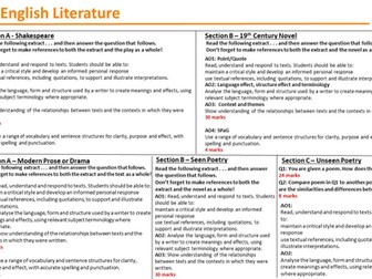GCSE Literature Assessment Grid - Student
