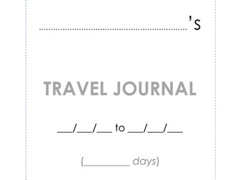 Travel journal for students
