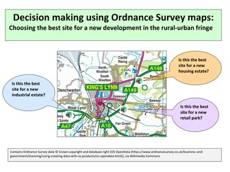 Decision making using OS maps: choosing the best site for a development in the rural-urban fringe