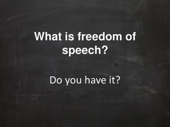 Freedom of Speech