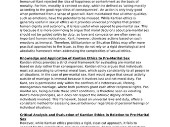 NEW OCR A2 SEXUAL ETHICS 2016 ONWARDS