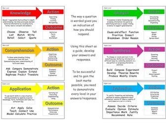 Blooms Taxonomy for Pupils